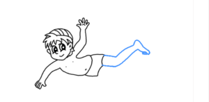 How tp draw a swimmer