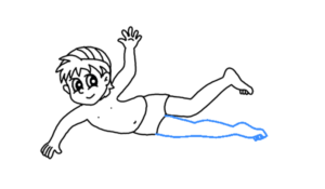 How tp draw a swimmer