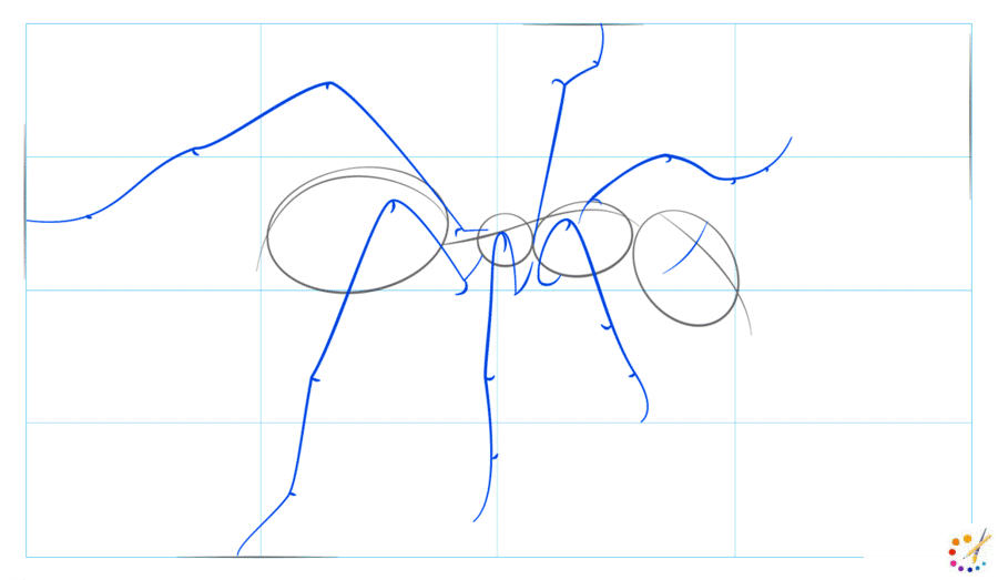 How to draw an ant