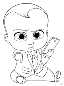 How to draw a boss baby