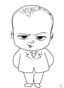 How to draw a boss baby