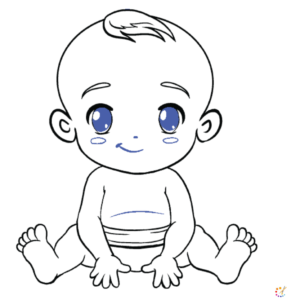 How to draw a baby