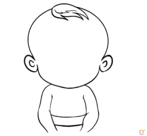 How to draw a baby