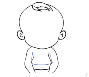 How to draw a baby