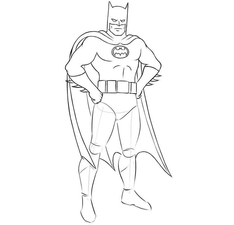 How to draw batman