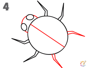 How to draw a ladybug