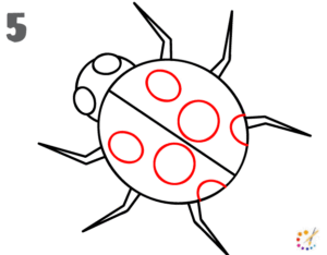 How to draw a ladybug