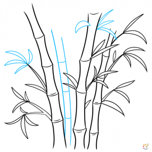 How to draw bamboo