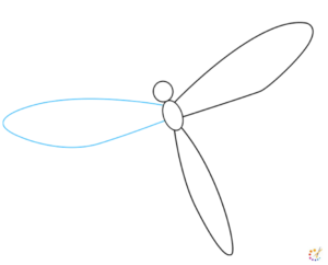 How to draw dragonfly