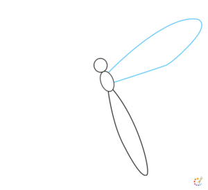 How to draw dragonfly