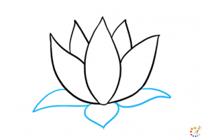 How to draw a lotus