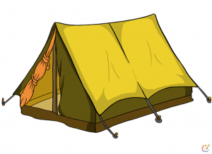 How to draw tent