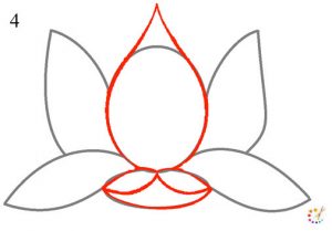 How to draw a lotus