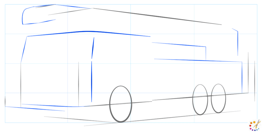 How to draw firetruck