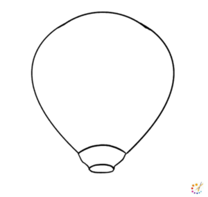 How to draw a hotair balloon