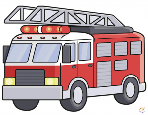 How to draw firetruck