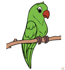 How to draw Parrot