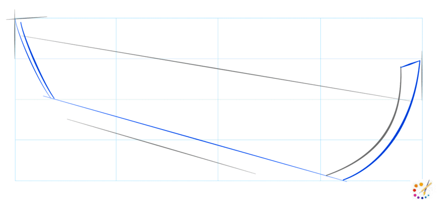 How to draw boat