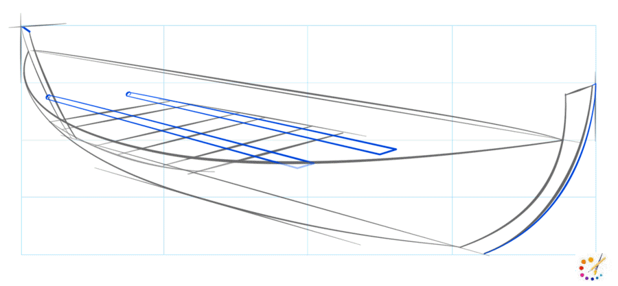 How to draw boat