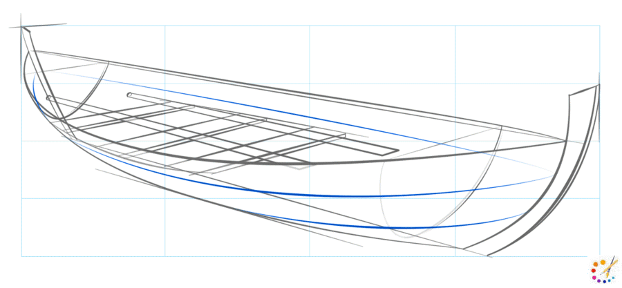 How to draw boat