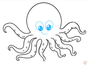 How to draw octopus