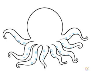 How to draw octopus