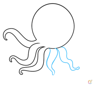 How to draw octopus