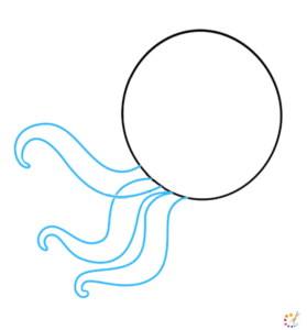 How to draw octopus