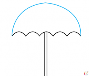 How to draw an umbrella