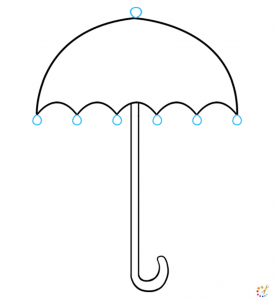 How to draw an umbrella