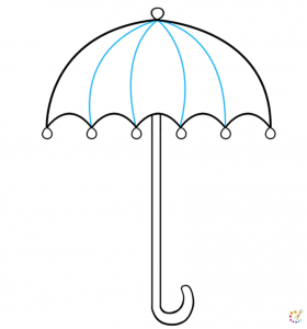 How to draw an umbrella