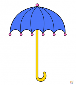 How to draw an umbrella