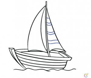 How to draw boat