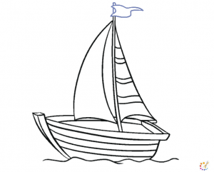 How to draw boat