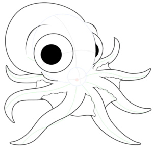 How to draw octopus