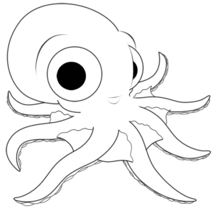 How to draw octopus