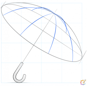 How to draw an umbrella