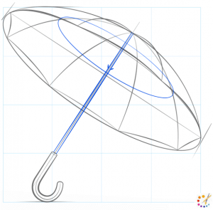 How to draw an umbrella