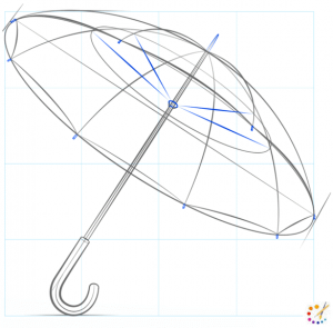 How to draw an umbrella