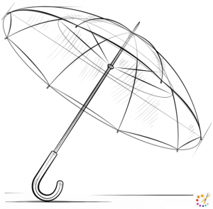 How to draw an umbrella