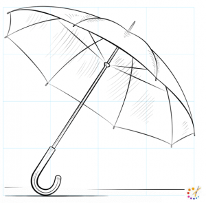 How to draw an umbrella