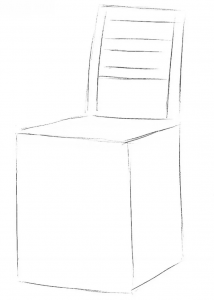 How to draw chair