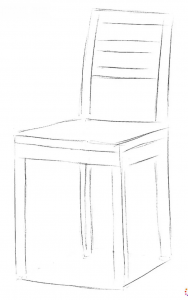 How to draw chair