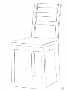 How to draw chair