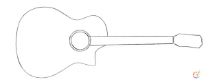 How to draw Guitar