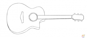 How to draw Guitar