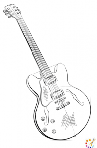 Guitar drawing