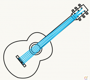 How to draw Guitar