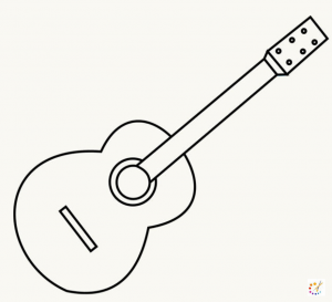 How to draw Guitar