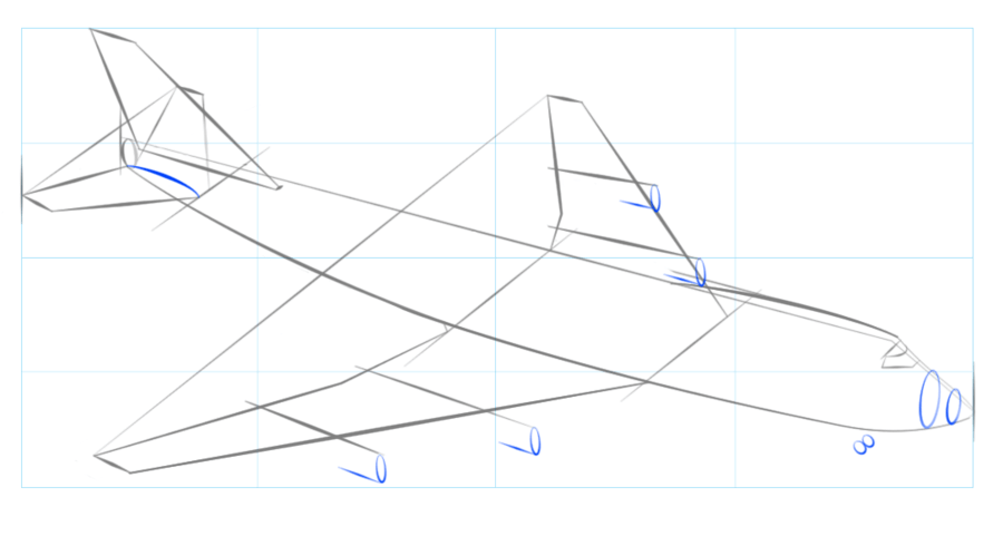 How to draw airplane